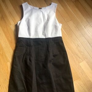 Black and white block cocktail/work dress